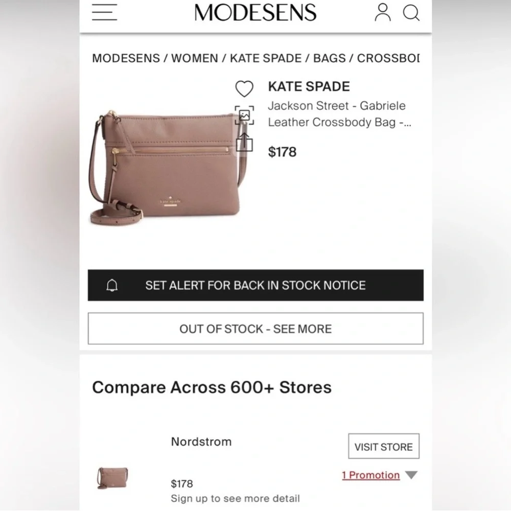 Kate spade beige crossbody‎